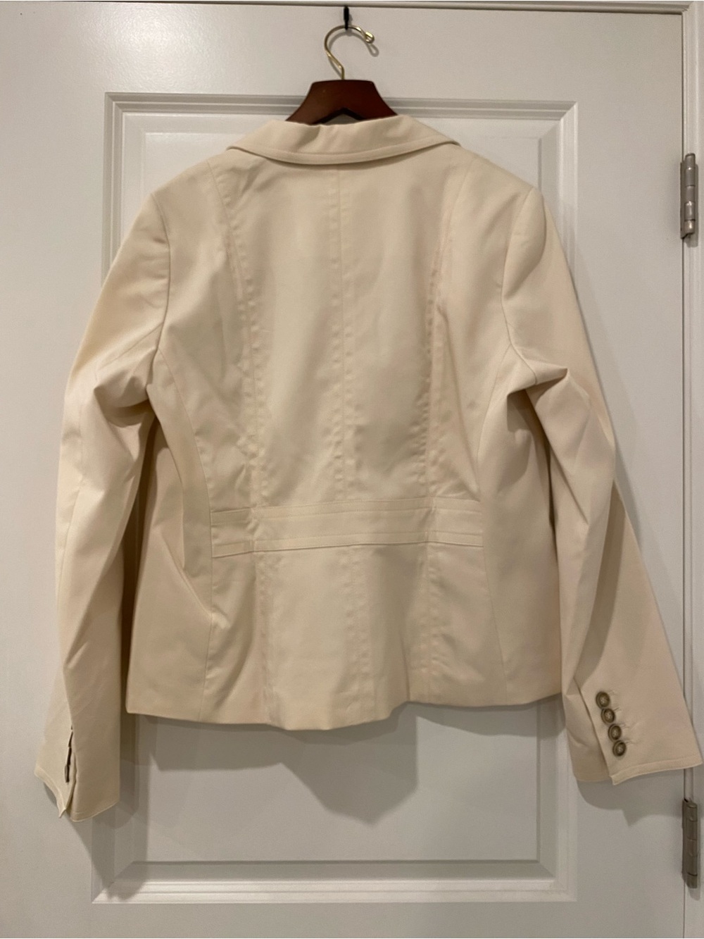 NWT Talbots Kate Fit Ivory Blazer Size 16 - Picture 3 of 10